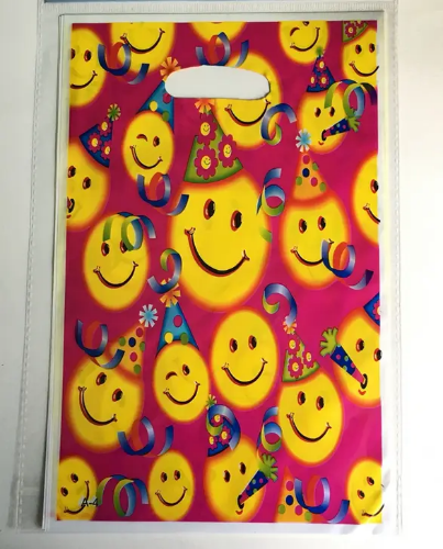 Пакет дитячий (маленький) Смайлики 16х25 см (10шт/уп)