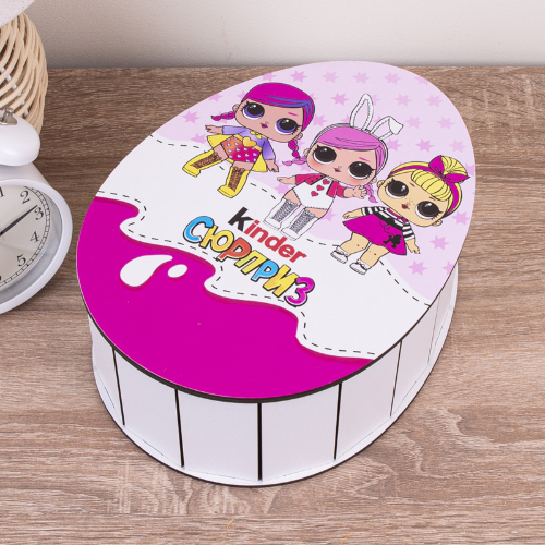 Коробка декоративна овальна 