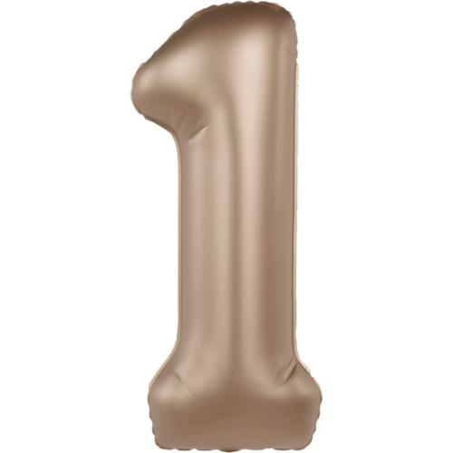 Фольга Бронзова Slim Matte Starlight Gold цифра 1 (Flexmetal) (в інд.уп)