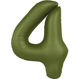 Фольга Оливкова Slim Matte Olive Green цифра 4 (Flexmetal) (в інд.уп)