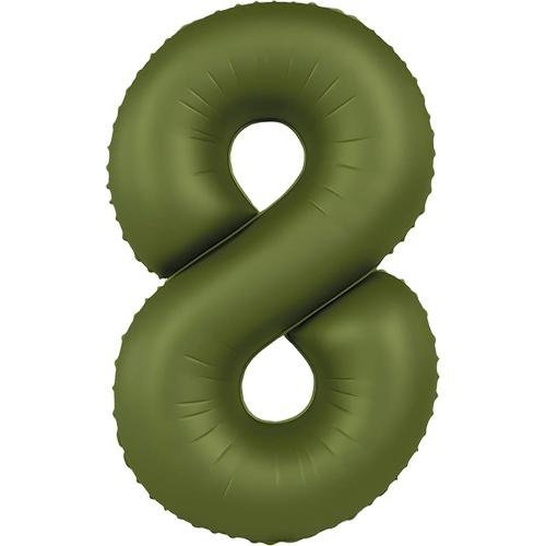 Кликните для увеличения изображения Фольга Оливкова Slim Matte Olive Green цифра 8 (Flexmetal) (в інд.уп)