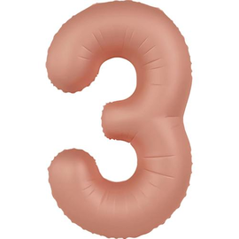 Фольга Димчасто рожева Slim Matte Vintage Rose цифра 3 (Flexmetal) (в інд.уп)