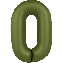 Фольга Оливкова Slim Matte Olive Green цифра 0 (Flexmetal) (в інд.уп)