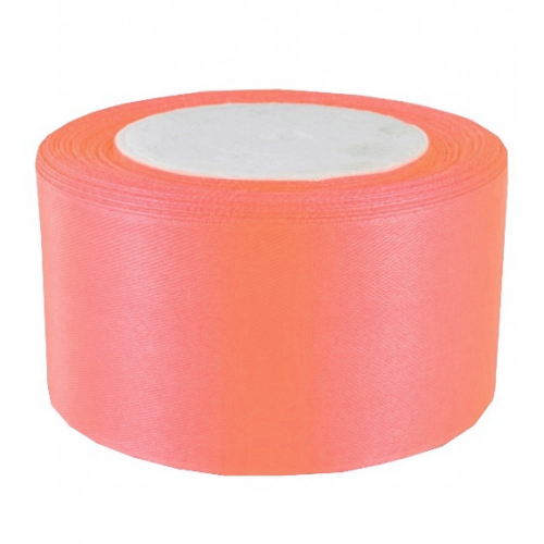 Атласна стрічка 5 см (Персикова)
