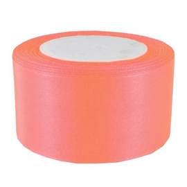 Атласна стрічка 5 см (Персикова)
