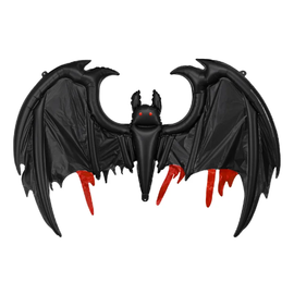 Фольгована фігура велика Кажан чорний PartyDeco