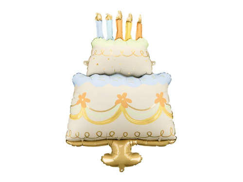 Фольгована фігура велика Торт PartyDeco