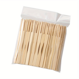 Набір дерев'яних виделок для канапе (100 штук)
