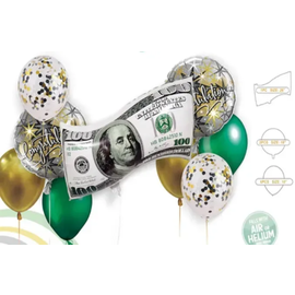 Набір кульок фольгованих Доллар 5 шт (Китай) (в інд. уп.)