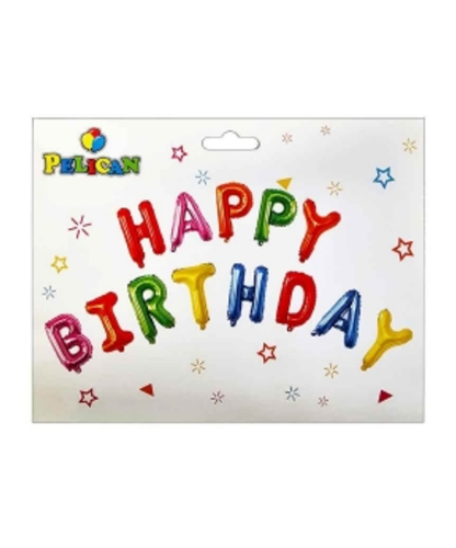 Фольгована фігура літери пастель різнокольорові 