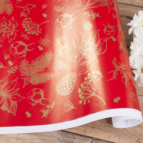 Папір подарунковий новорічний 