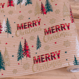 Папір подарунковий новорічний 