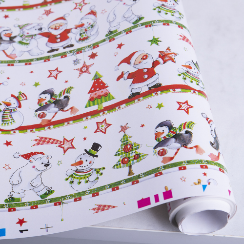 Папір подарунковий новорічний 