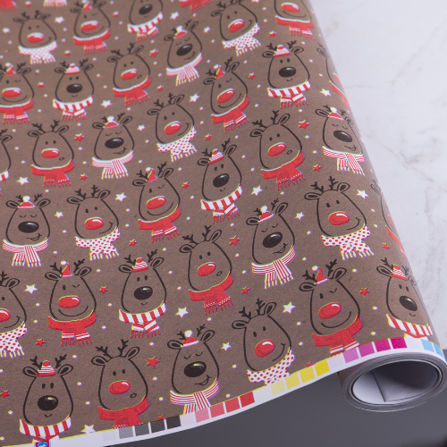 Папір подарунковий новорічний 