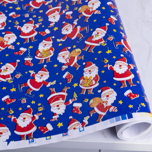 Папір подарунковий новорічний 