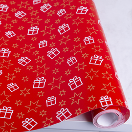 Папір подарунковий новорічний 