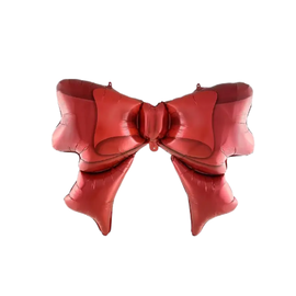 Фольгована фігура Бант червоний великий (Китай) (в інд. уп.)