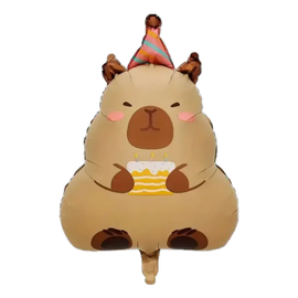 Фольгована фігура Капібара з тортом (Китай) (в інд. уп.)