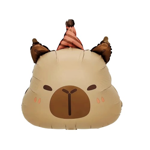 Фольгована фігура Голова капібари в ковпачку (Китай) (в інд. уп.)