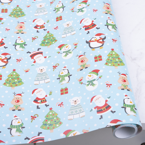 Папір подарунковий новорічний 