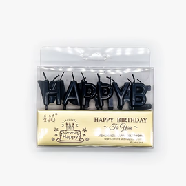 Набір свічок для торту BUBBLES літери 