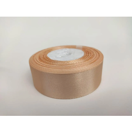Атласна стрічка 2,5 см (Бежева)