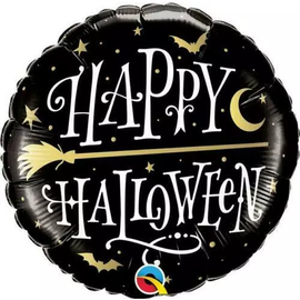 Фольга 3D сфера Happy Halloween Чорна Китай (22
