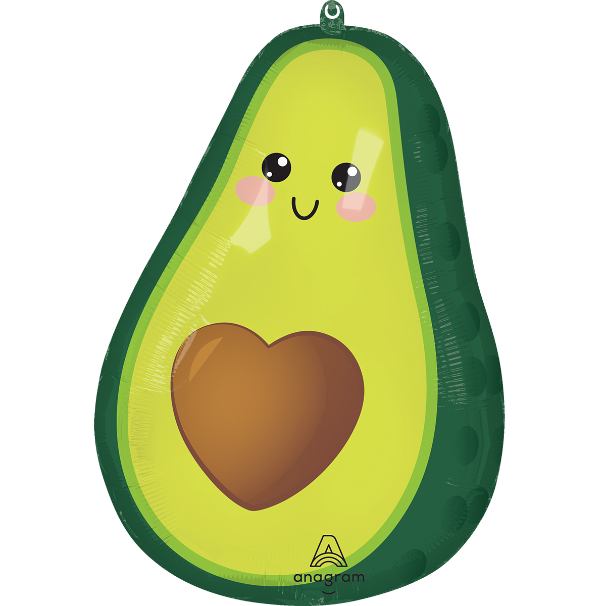 Фольгована фігура велика Авокадо з серцем (в інд. уп.) Anagram
