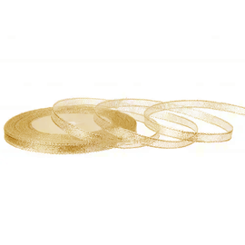 Атласна стрічка 0,6 см (Золото блиск)