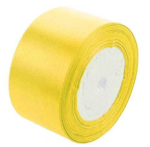 Атласна стрічка 4 см (Жовта)