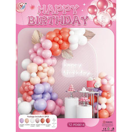 Набір повітряних кульок корал/рожевий/білий/лаванда 105 шт для створення фотозони - арки