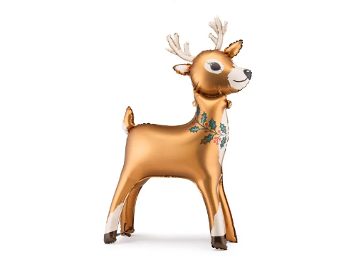 Фольгована фігура велика Олень PartyDeco