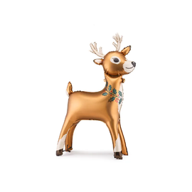 Фольгована фігура велика Олень PartyDeco