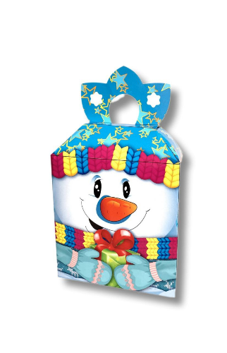 Новорічна коробка для цукерок 500-600г (Сніговик)