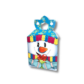 Новорічна коробка для цукерок 500-600г (Сніговик)