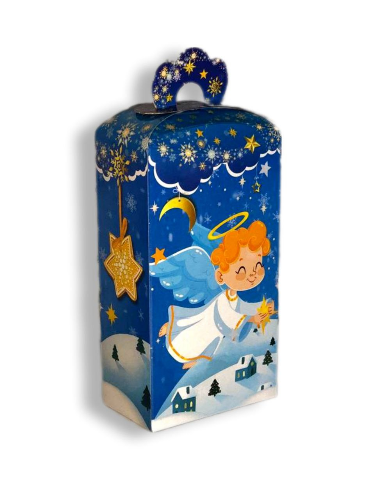 Новорічна коробка для цукерок 400г (Янголятко)