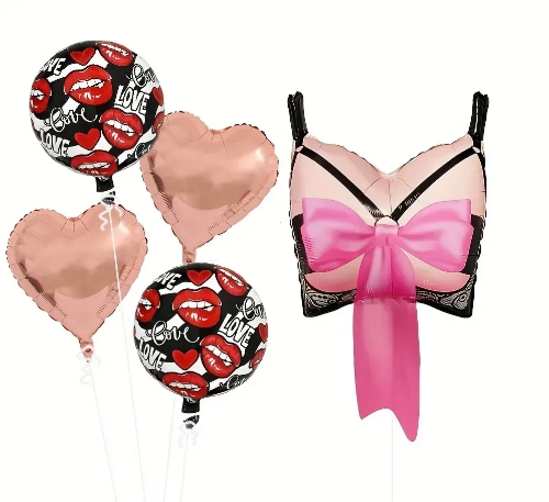 Набір кульок фольгованих На парубочвечір 5шт (Китай) (в інд. уп.)