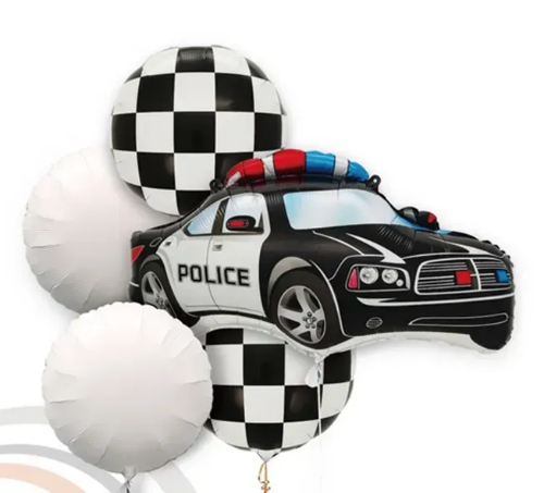 Набір кульок фольгованих Поліція 5шт (Китай) (в інд. уп.)