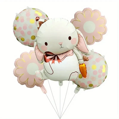 Набір кульок фольгованих Миле зайченя 5шт (Китай) (в інд. уп.)