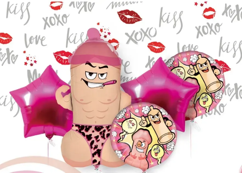 Набір кульок фольгованих Дівич вечір 5шт (Китай) (в інд. уп.)