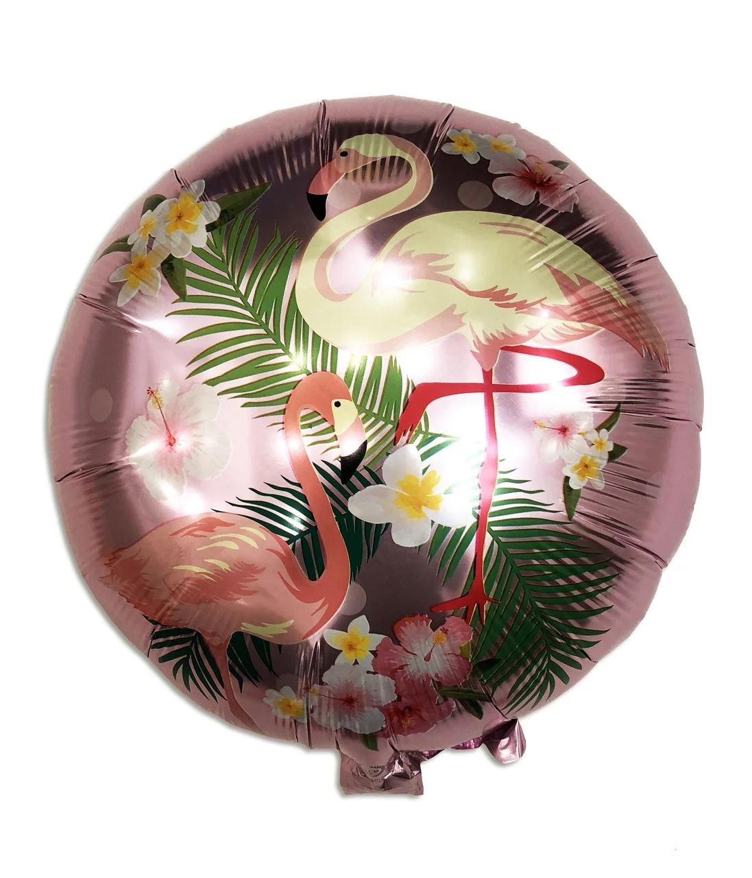 Фольгированый шар Фламинго