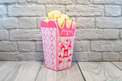 Именная коробочка для сладостей и попкорна Princess