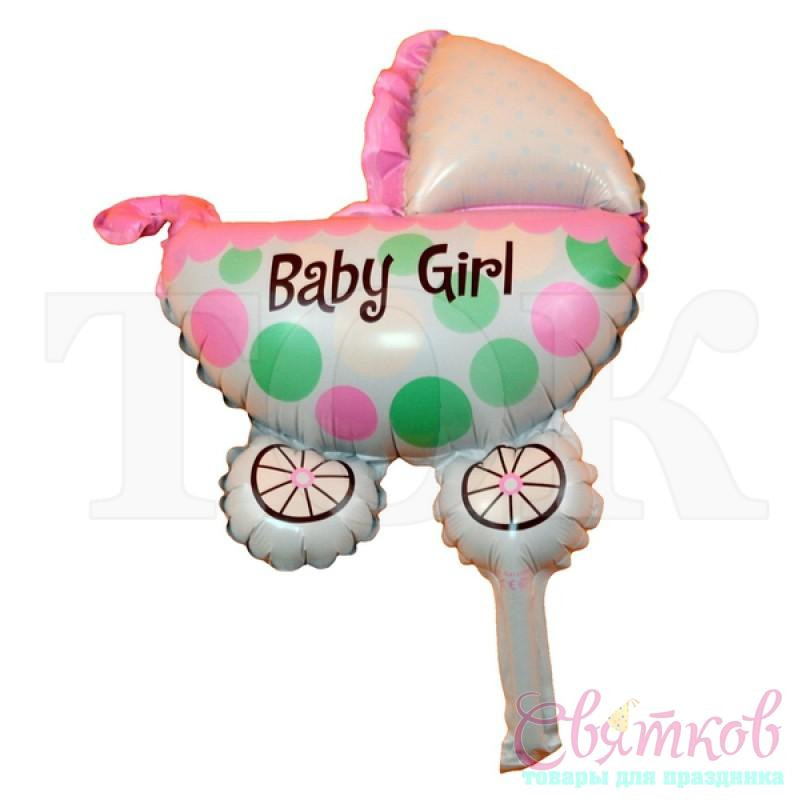 Фольга-коляска Baby Girl (большая)