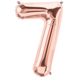 Фольга розовое золото металлик цифра 7 (Flexmetal) (в инд.уп)