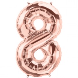 Фольга розовое золото металлик цифра 8 (Flexmetal) (в инд.уп)
