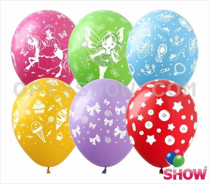 Воздушные шары ТМ SHOW (5 сторон) 12