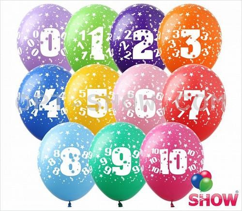 Воздушные шары ТМ SHOW (5 сторон) 12
