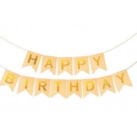 Перейти на страницу товара Гирлянда буквы Happy Birthday с золотым напылением