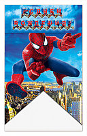 Гирлянда-флажки буквы Человек паук С днем рождения (русс.)