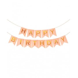 Перейти на страницу товара Гирлянда буквы БОЛЬШИЕ Happy Birthday персиковые